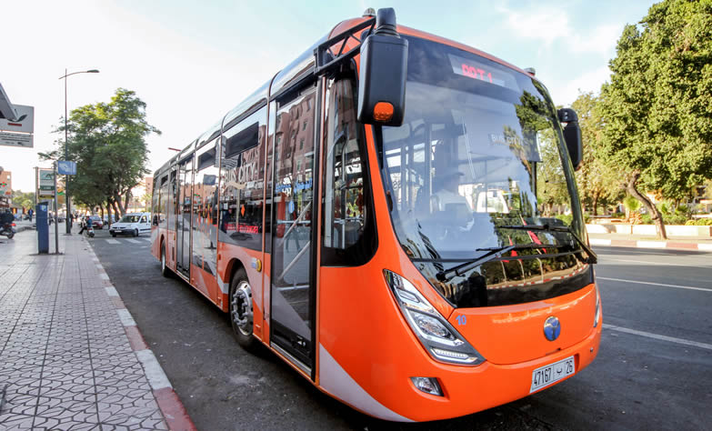 Marrakech-Bus electriques